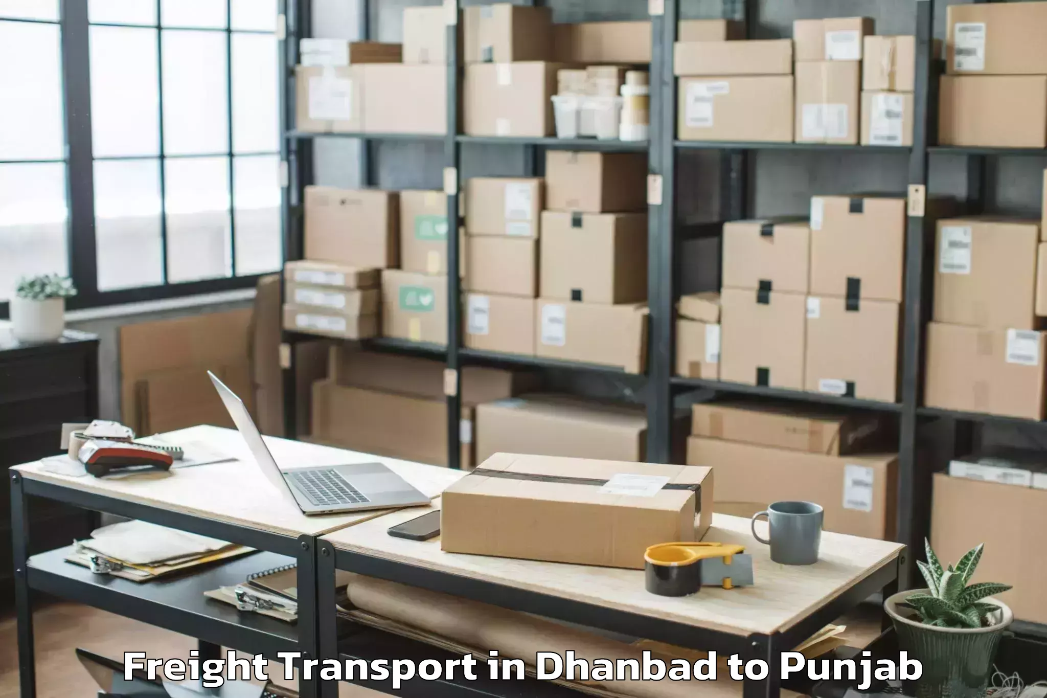 Top Dhanbad to Khem Karan Freight Transport Available